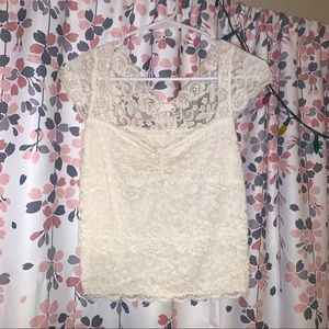 Garage White Lace Shirt